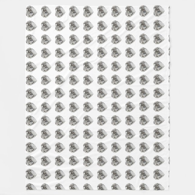 Cobertor De Velo Diamond Heart (Frente)