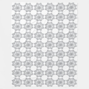 Cobertor De Velo Diamond Snowflakes Fleece Blanket