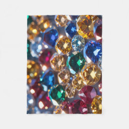 Cobertor De Velo Diamonds Of Many Colors