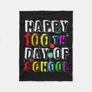Cobertor De Velo Dias De Professora E Estudante Feliz 100 Dias