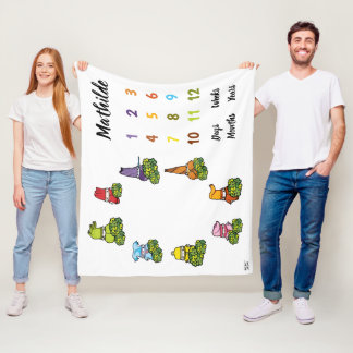 Cobertor De Velo Dias Personalizados Semanas Meses Idade Etária Eta