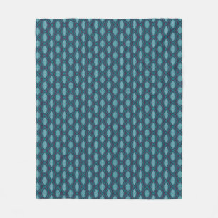 Cobertor De Velo Diatom Algae Ogee Blue Fleece Blanket