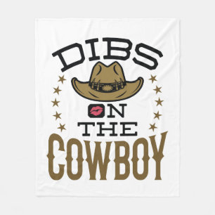 Cobertor De Velo Dibs no Fio de Namorada da Esposa Cute Cowboy