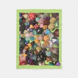 Cobertor De Velo Dice Fleece Blanket