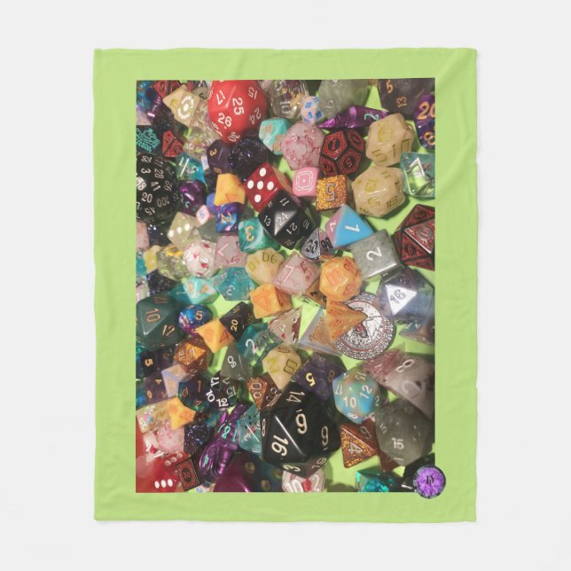 Cobertor De Velo Dice Fleece Blanket (Frente)