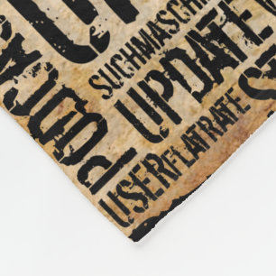 Cobertor De Velo Dicionário de Computador - vintage