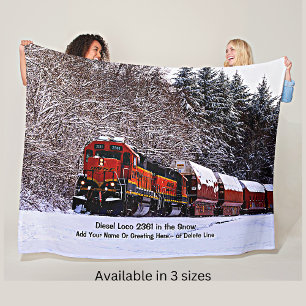 Cobertor De Velo Diesel Loco 2361 na neve - Adicionar nome