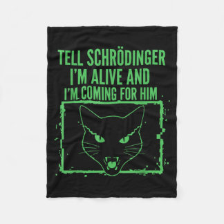 Cobertor De Velo Diga a Schrödinger que estou vivo e vou atrás da F