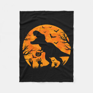 Cobertor De Velo Dino Halloween T Rex Com Abóbora Dinossauro Hal