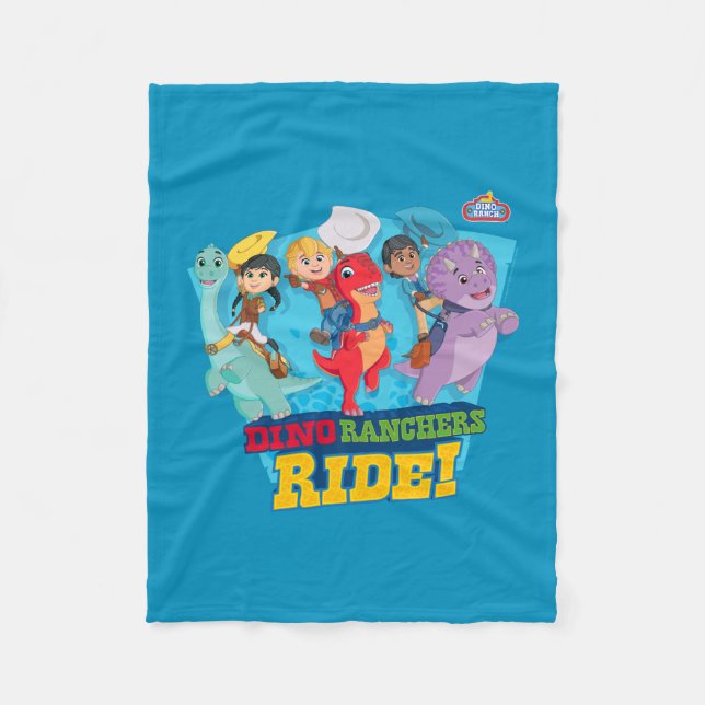 Cobertor De Velo Dino Ranch | Os Ranchers Andam! (Frente)