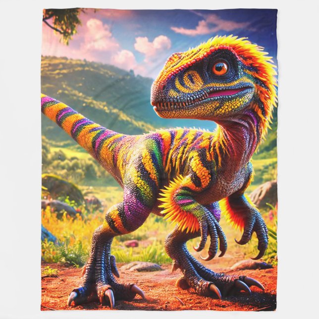 Cobertor De Velo Dinossauro (Frente)