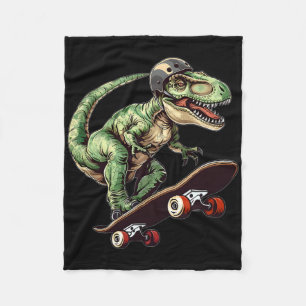 Cobertor De Velo Dinossauro Engraçado T Rex Em Skate Skateboard K