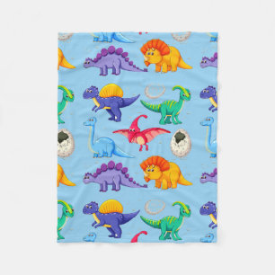 Cobertor De Velo Dinossauros animados