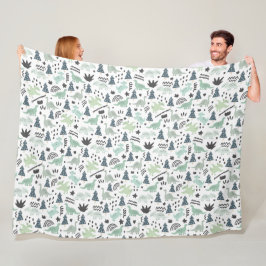Cobertor De Velo Dinossauros! Fleece Blanket