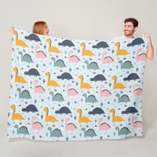 Cobertor De Velo Dinossauros! Fleece Blanket