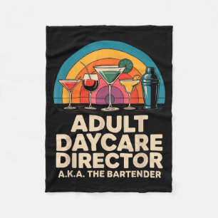 Cobertor De Velo Diretor de creche para adultos engraçado também co