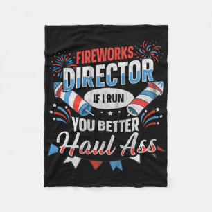 Cobertor De Velo Diretor de Fogos de Artifício Engraçado 4 de Julho