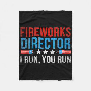 Cobertor De Velo Diretor de Fogos de Artifício Eu Corro Você Corre