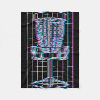 Cobertor De Velo Disc Golf Basket Glitch Funny Player Golfer Diagra