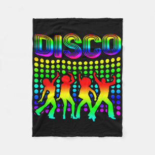 Cobertor De Velo Disco 70s Disco Themed Vintage Retro Dancing 1