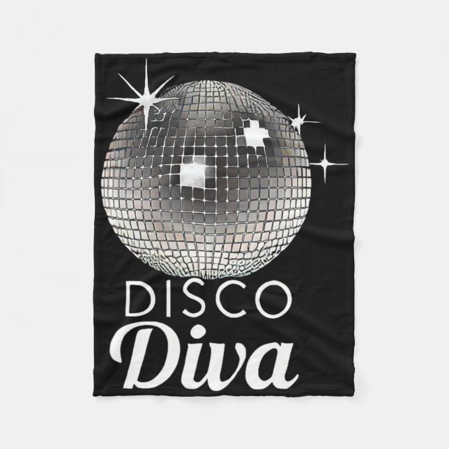 Cobertor De Velo Disco Ball Disco Diva Queen3 (Frente)
