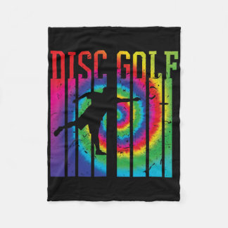 Cobertor De Velo Disco de Golfe Retro Silhueta Vintage Tie Dye Fris