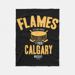 Cobertor De Velo Disco de hóquei Calgary Flames Licenciado Oficialm