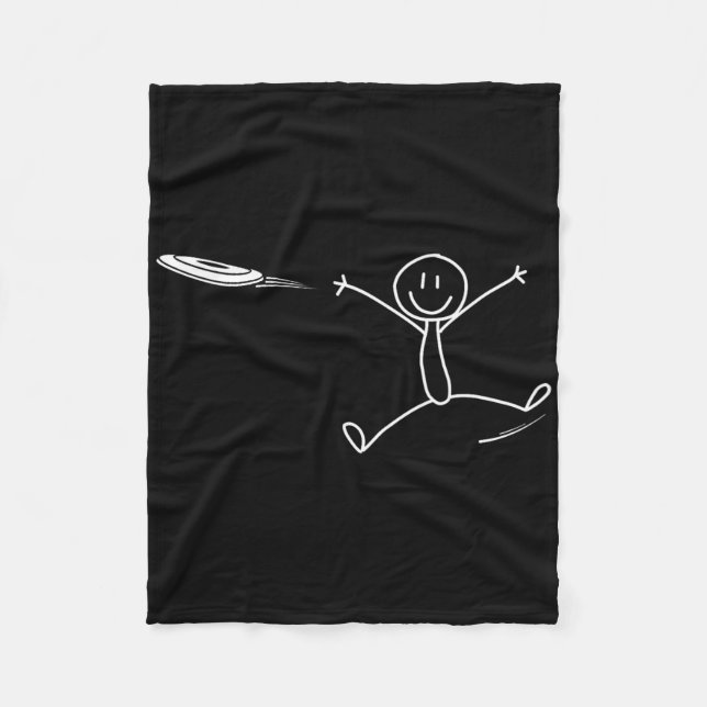 Cobertor De Velo Disco de Stickman de Golfe Divertido Frisbee Ultim (Frente)
