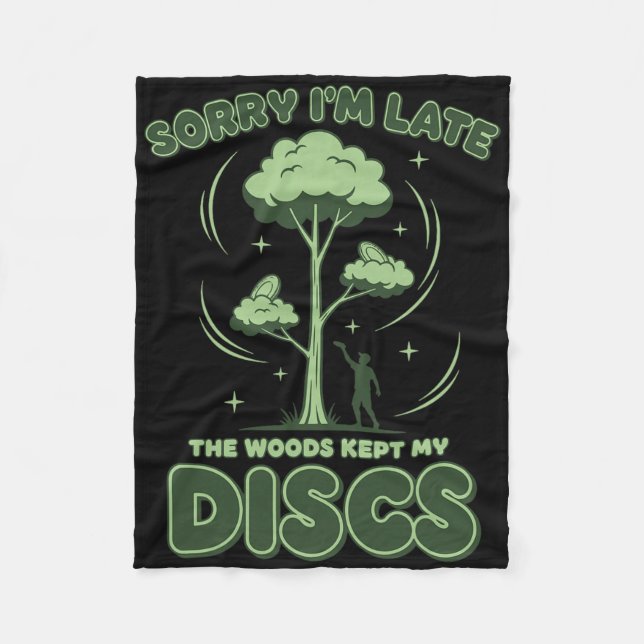 Cobertor De Velo Disco Golfe Desculpe-me Pelo Atraso A Floresta Fic (Frente)