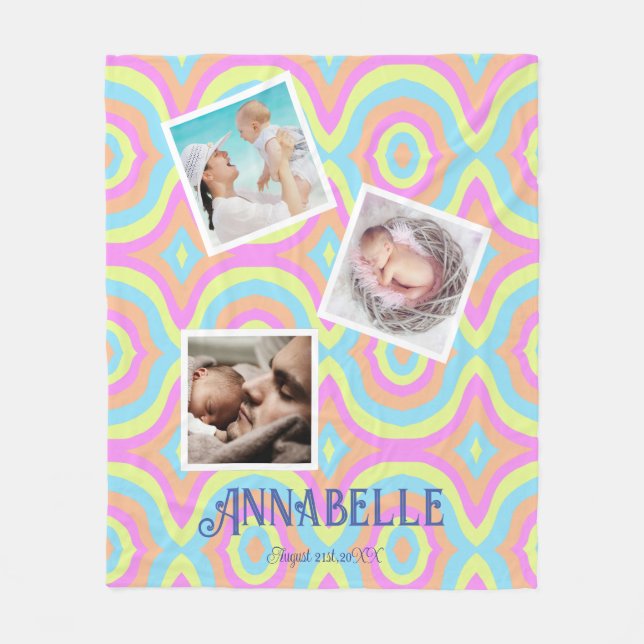 Cobertor De Velo discoteca multifoto (Frente)