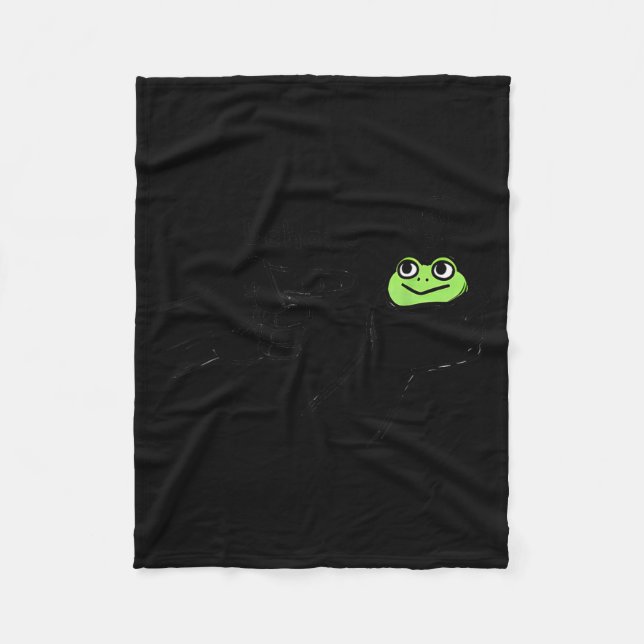 Cobertor De Velo Dishonest Frog Funny Frog Meme Behave No Cartoon D (Frente)