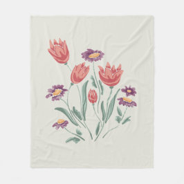 Cobertor De Velo Disposição Floral Delicada do Buquê de Flor