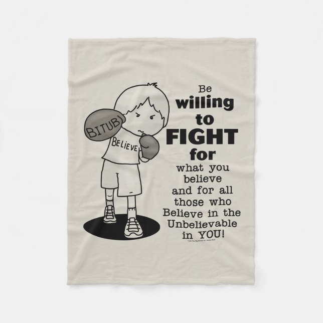 Cobertor De Velo Disposto a Lutar (Frente)