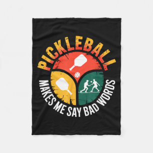 Cobertor De Velo Dito de pickleball humor engraçado para torneio