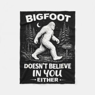 Cobertor De Velo Dito engraçado de sasquatch para homens mulheres c