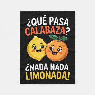 Cobertor De Velo Dito espanhol engraçado nada nada limonada cítrico
