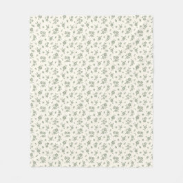 Cobertor De Velo Ditsy Floral Muted Neutral Cottagecore Beige Sage