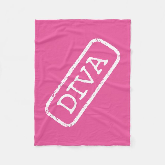 Cobertor De Velo "DIVA" Fleece Blankets (Frente)