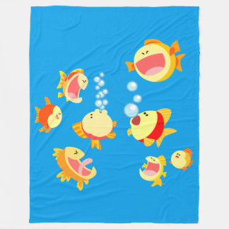 Cobertor De Velo Diversão Do Peixe-Cartoon (Peixe-Cartoon)