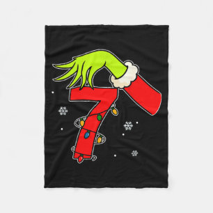 Cobertor De Velo Diversão Número 7 Natal 67 Seis Sete Meme Xmas Hom