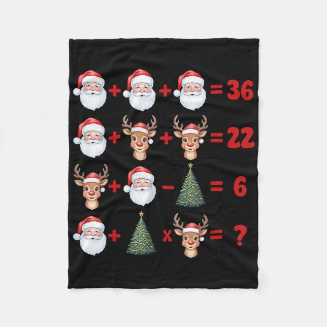 Cobertor De Velo Divertido 67 Meme Natal Professor de Matemática Pa (Frente)