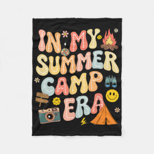 Cobertor De Velo Divertido Na Minha Era De Acampamento De Verão Equ