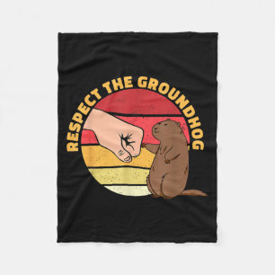 Cobertor De Velo Divertido Respeite O Dia Do Groundhog 2022