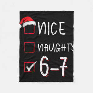 Cobertor De Velo Divertido Seis Sete 67 Meme Legal Indecente Natal