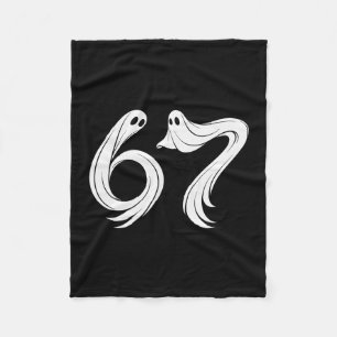 Cobertor De Velo Divertido Seis Sete 6 7 Meme 67 Design Fantasma Ha