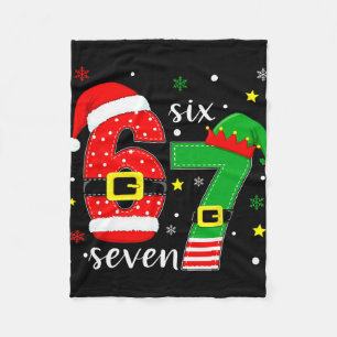 Cobertor De Velo Divertido Seis Sete 6 7 Meme Natal 67 Número Xmas 