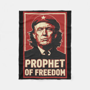 Cobertor De Velo Divertido Trump Che Guevara Profeta do Amor da Lib