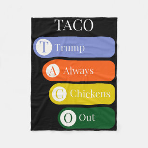 Cobertor De Velo Divertido Trump Sempre Desiste do Negócio do Taco