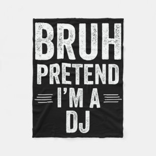 Cobertor De Velo Dj Costume Halloween Bruh Fingindo Que Sou Um Dj E