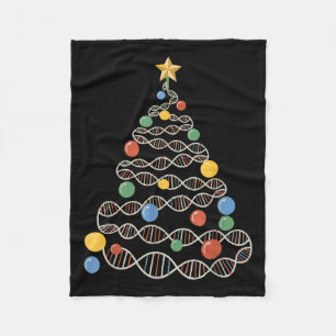 Cobertor De Velo Dna Helix Christmas Tree Scientist Biology Science